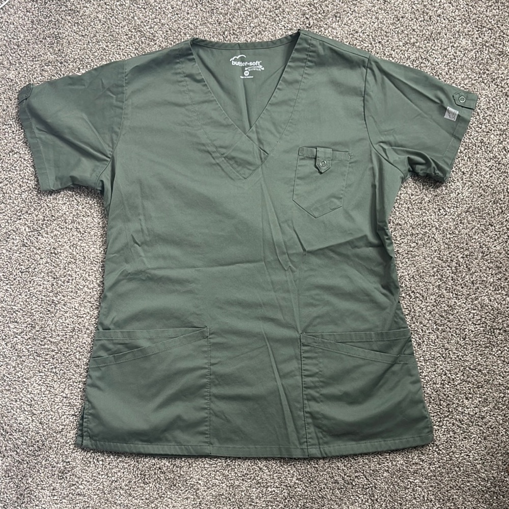 Dark Green Scrub Set